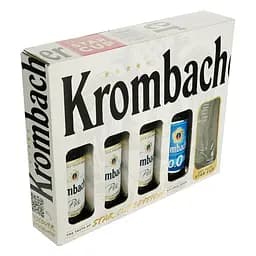 Набір пива: Krombacher Pils 4.8% 0.99 л ( 3 шт. x 0.33 л) + Krombacher б/а 0% 0.33 л + келих