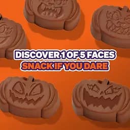 Шоколадні цукерки Feastables MrBeast Peanut Butter Jack-O-Lantern Pumpkin 35 г - мініатюра 5
