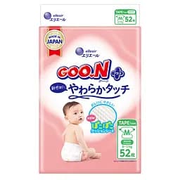 Підгузки GOO.N Plus для дітей 6-11 кг розмір M 52 шт.