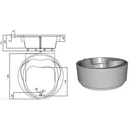 Ванна акрилова Kolpa San Opera 180x180 985650 - мініатюра 2