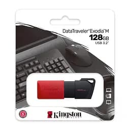 Kingston Накопичувач 128GB USB 3.2 Gen1 DT Exodia Black Red - мініатюра 6
