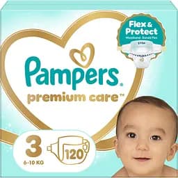 Підгузки Pampers Premium Care Розмір 3 (6-10 кг) 120 шт.