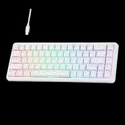 Клавиатура Ajazz AK680 Max RGB Printed White