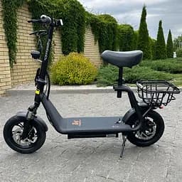 Електросамокат KUGOO Kirin C1+ Plus 18Ah 1000W чорний, з посиленою корзиною - мініатюра 3