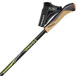 Трекінгові палиці для скандинавської ходьби Gabel FX-75 Snake Carbon Dual Spike, 125 см 125 Чорний-Жовтий - мініатюра 3