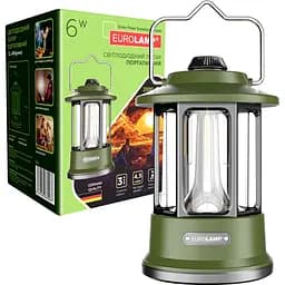 Світлодіодний ліхтар Eurolamp портативний 6W battery+Type-C зелений (CL-6W(green))