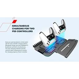 Підставка CANYON cooling stand CS-51 RGB для PS5 Slim/DE Charge Black - мініатюра 10