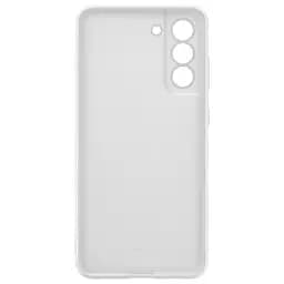 Оригінальний силіконовий чохол Silicone Cover для Samsung Galaxy S21 FE (G990) White EF-PG990TWEGRU - мініатюра 5
