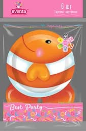 Тарілки паперові Eventa Веселі звірята, D20 см, 6 шт.