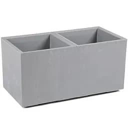 Вазон Lamela Karo 40х78х40 см серый бетон (9709366)