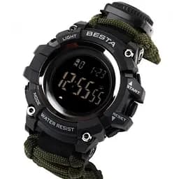 Годинники чоловічі наручні Besta Tactical з компасом (Зелений) - мініатюра 2