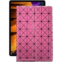 Чохол StatusCASE з екошкіри для планшету Samsung Galaxy Tab S7 Plus Рожевий ромб