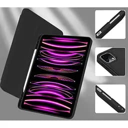 Чохол-книжка BeCover Tri Fold Soft TPU з кріпленням Apple Pencil для Apple iPad Pro 11 2020/2021/2022 Black (711109) - мініатюра 9