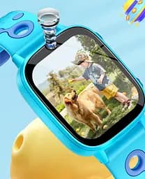 Дитячий смарт годинник Lemfo M03 з GPS трекером, 4G SIM картою, відеодзвінком, прослуховуванням, 16GB пам’яті, 26 іграми, камерою та ліхтариком Рожевий  - мініатюра 10