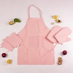 Набір MirSon 14-1312 Domiano: прихватки, 2 шт., рукавиці, 2 шт., фартух, кораловий (2200006752660)