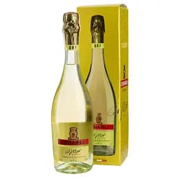 Вино игристое Chiarli Lambrusco dell 'Emilia Bianco Dry, белое, сухое, 10%, 0,75 л подарочная упаковка (Q7855)