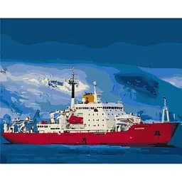 Картина за номерами на підрамнику Brushme Красуня Ноосфера в Антарктиці Сергій Глотов