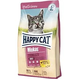 Сухой корм для стерилизованных кошек Happy Cat Minkas Sterilised Geflugel с птицей 0.5 кг (70402)