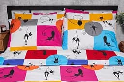 Набір наволочок Moon&Star Бязь Gold Люкс Cat Brawlers 70х70 см 2 шт