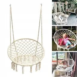 Садова гойдалка-гамак Garden Line beige - мініатюра 2