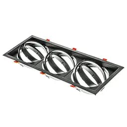 Світильник врізний поворотний Brille ML-020/3 AR111 BK 48-024 - мініатюра 5