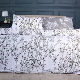 Підковдра MirSon 17-0668 Grey Blooms Ranforce Elite 200х220 см (2200009930867)