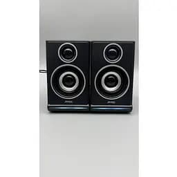 Колонки для комп’ютера JEDEL S-578, 2.0, 6 Вт, USB живлення, mini jack 3.5 мм, RGB підсвічування, чорні