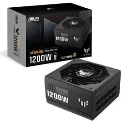 Блок живлення 1200 Вт, Asus TUF Gaming Gold, Black, модульний, 80+ Gold, Active PFC, 135 мм, 4xMolex / 5xSATA / 2x16-pin / 3x6+2-pin / 2x4+4-pin / 1x20+4-pin, захист OPP/OVP/UVP/SCP/OCP/OTP, ATX 12V (TUF-GAMING-1200G) - мініатюра 4