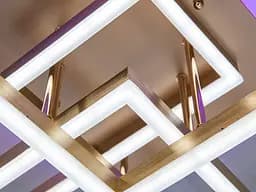 Стельова люстра LED Diasha 7001G LED 3color mmer 7001G, 145W, 3 кольори, золото, хай-тек стиль - мініатюра 5