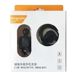 Автотримач MagSafe 2in1 на торпедо/дефлектор чорний - мініатюра 2