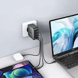 Зарядний пристрій 4xUSB 100W (3xUSB-C+USB-A) Gan Tech Fast GAN Charger чорний CD226 Ugreen - мініатюра 4