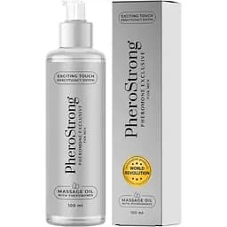 Масажна олія з феромонами для чоловіків PheroStrong Massage Oil Exclusive, 100 мл