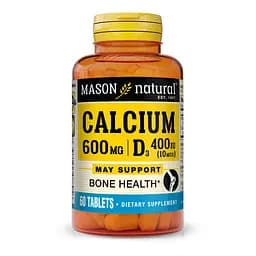 Вітаміни та мінерали Mason Natural Calcium 600 mg mg Plus Vitamin D3, 60 таблеток