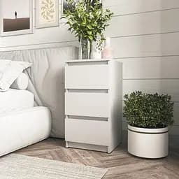 Тумба прикроватная Moreli T-216 на 3 ящика 400x758x398 мм белый (mo-t216-white)