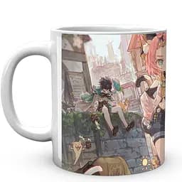 Кружка GeekLand Genshin Impact Геншин Импакт Венти Диона Итер Паймон GN 02.652 330 мл белая