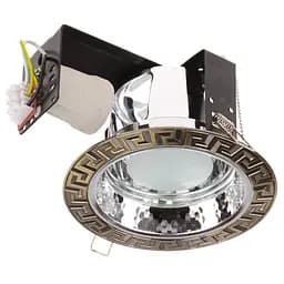 Світильник Downlight стельовий Brille 166636 DL-26/1 AB E27 врізний