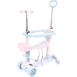 Самокат iTrike JR 3-102 5 в 1 розовый