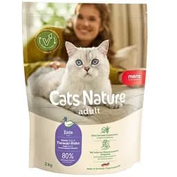 Сухой корм Mera Cats Nature Adult Duck (Ente) с уткой для взрослых кошек всех пород 2 кг 