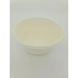 Тарелка одноразовая бумажная 600 мл Ø 142 мм белая 50 шт.