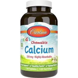 Витамины и минералы Carlson Labs Kid's Chewable Calcium, 120 таблеток