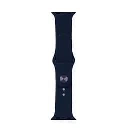 Ремінець Silicone Apple Watch 42/44/45/46/49 мм Midnight Blue S