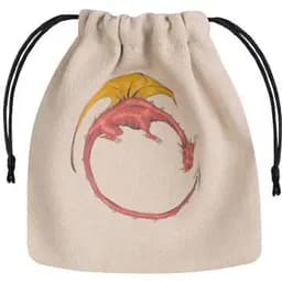 Мішечок для кубиків Q-Workshop Dragon Beige & multicolor Dice Bag (BDRA101)