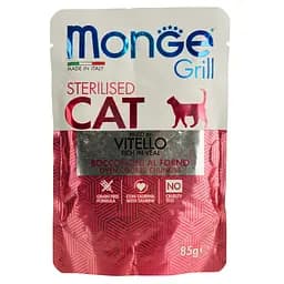Вологий корм Monge Cat Grill Sterilised телятина 85 г (70013642)
