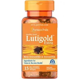Натуральна добавка Puritan's Pride Lutigold Extra 15 капсул