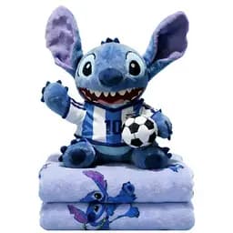 Игрушка-подушка Стич с мячом и пледом 110х140 см коралловый детский плюшевый плед игрушка подушка детская ТМ COLORFUL HOME 509-30