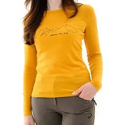 Футболка Turbat Cozy Logo 2 LS Wmn S Жовтий (TUR-WCOZYLOGO2LSYS) - мініатюра 2