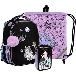 Рюкзак Yes H-100 Collection Magic Unicorn з пеналом та сумкою (559794)