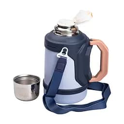 Термос для туризму Vacuum Cup 1,5 л з фліп кришкою та складаними ручками, темно-синій Yiwu HP-14-21BL - мініатюра 5
