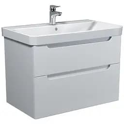 Тумба Мойдодир Malaga 80-A Білий з умивальником Vivace 80 Білий