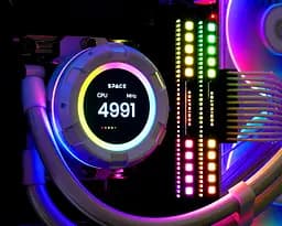 Система водяного охолодження ID-Cooling Space LCD SL360 White - мініатюра 9